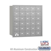 4B+ Horizontal Mailbox - 6 Door High Unit - 30 A Doors - Rear Loading - USPS Access