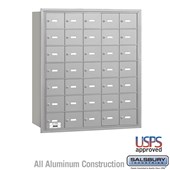 4B+ Horizontal Mailbox - 7 Door High Unit - 35 A Doors - Rear Loading - USPS Access