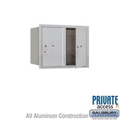 Recessed Mounted 4C Horizontal Mailbox (Includes Master Commercial Locks) - 6 Door High Unit (23 7/8 Inches) - Double Column - Stand-Alone Parcel Locker - 2 PL6's - Front Loading - Private Access
