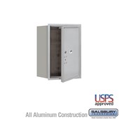Recessed Mounted 4C Horizontal Mailbox - 6 Door High Unit (23 7/8 Inches) - Single Column - Stand-Alone Parcel Locker - 1 PL6 - Front Loading - USPS Access
