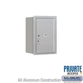 Recessed Mounted 4C Horizontal Mailbox (Includes Master Commercial Lock) - 6 Door High Unit (23 7/8 Inches) - Single Column - Stand-Alone Parcel Locker - 1 PL6 - Rear Loading - Private Access