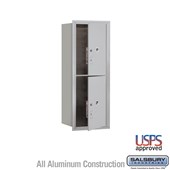 Recessed Mounted 4C Horizontal Mailbox - 10 Door High Unit (37 7/8 Inches) - Single Column - Stand-Alone Parcel Locker - 2 PL5s - Front Loading - USPS Access