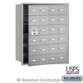 4B+ Horizontal Mailbox - 6 Door High Unit - 24 A Doors (23 usable) - Front Loading - USPS Access