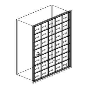 4B+ Horizontal Mailboxes - Recessed Mounted