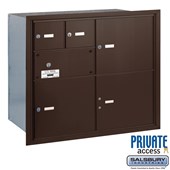 4B+ Custom Horizontal Mailboxes - Front or Rear Loading - Private Access
