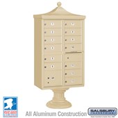 Regency Decorative CBU (Includes CBU, Pedestal, CBU Top and Pedestal Cover - Short) - 13 B Size Doors - Type IV - USPS Access