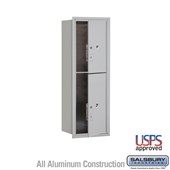 Recessed Mounted 4C Horizontal Mailbox - 11 Door High Unit (41 3/8 Inches) - Single Column - Stand-Alone Parcel Locker - 1 PL5 and 1 PL6 - Front Loading - USPS Access