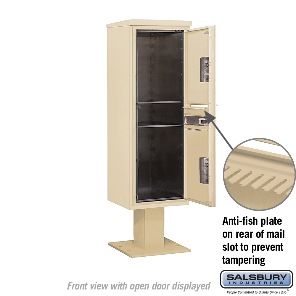 4C Pedestal Mailbox Single Column StandAlone Parcel Locker 2