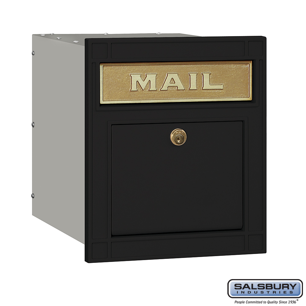 Cast Aluminum Column Mailbox Locking Plain Door