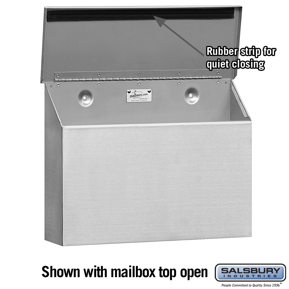 Stainless Steel Mailboxes Standard Horizontal Style