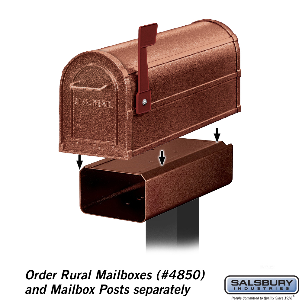 Newspaper Holder for Deluxe Rural Mailboxes