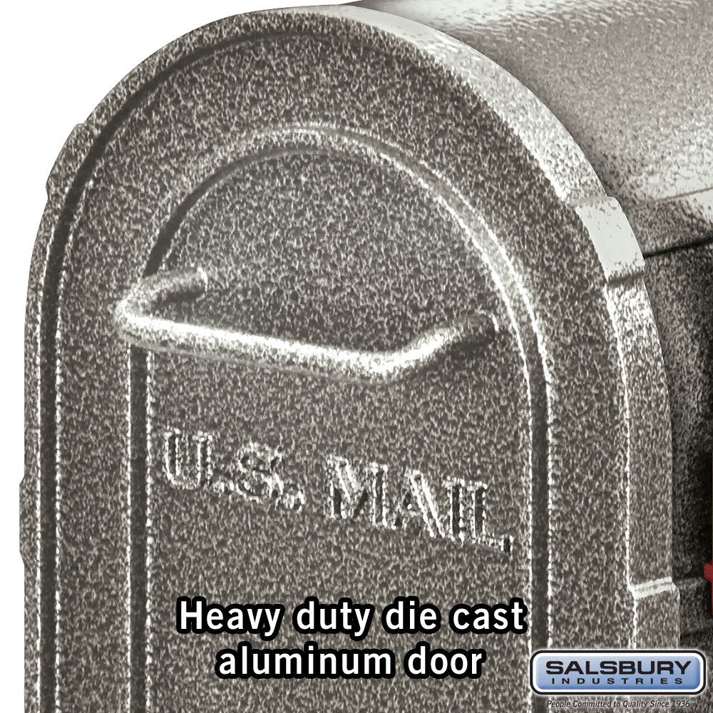 Deluxe Rural Mailbox Pewter
