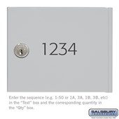 Custom Door Engraving - Black Filled - for Aluminum Cell Phone Storage Locker Door