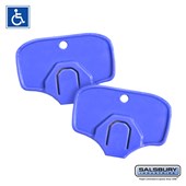 ADA Compliant Key Heads - for Cell Phone Locker Built-In Key Lock - (2) Key Heads