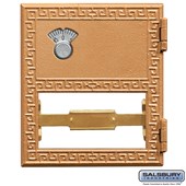 Replacement Door and Lock - #2 Size - for Brass Mailbox - with Combination Lock