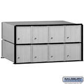 Aluminum Mailbox - 8 Doors - Rack Ladder System