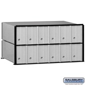 Aluminum Mailbox - 12 Doors - Rack Ladder System
