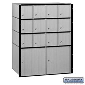 Aluminum Mailbox - 14 Doors - Standard System