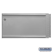 Rear Cover - Locking - for Aluminum Mailbox - Rack Ladder System with (2) Keys