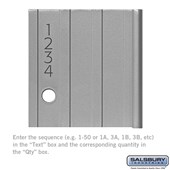 Custom Door Engraving - Black Filled - for Aluminum Mailbox Door