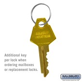 Additional Key - for Aluminum Mailbox Standard Lock