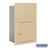 Collection Unit - for 5 Door High 4B+ Mailbox Units - Sandstone - Front Loading - USPS Access