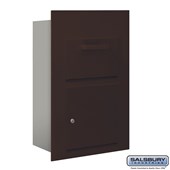 Collection Unit (Includes Master Commercial Lock) - for 5 Door High 4B+ Mailbox Units - Bronze - Front Loading - Private Access