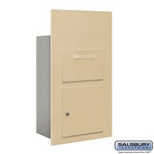 Collection Unit (Includes Master Commercial Lock) - for 6 Door High 4B+ Mailbox Units - Sandstone - Front Loading - Private Access