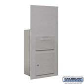 Collection Unit (Includes Master Commercial Lock) - for 7 Door High 4B+ Mailbox Units - Aluminum - Front Loading - Private Access