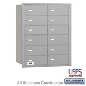 4B+ Horizontal Mailbox - 6 Door High Unit - 12 B Doors - Rear Loading - USPS Access