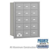 4B+ Horizontal Mailbox - 5 Door High Unit - 15 A Doors - Rear Loading - Private Access