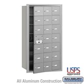 4B+ Horizontal Mailbox - 7 Door High Unit - 21 A Doors (20 usable) - Front Loading - USPS Access