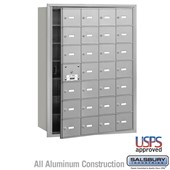 4B+ Horizontal Mailbox - 7 Door High Unit - 28 A Doors (27 usable) - Front Loading - USPS Access