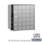 4B+ Horizontal Mailbox - 6 Door High Unit - 30 A Doors (29 usable) - Front Loading - USPS Access