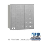 4B+ Horizontal Mailbox - 6 Door High Unit - 30 A Doors - Rear Loading - Private Access