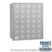 4B+ Horizontal Mailbox - 7 Door High Unit - 35 A Doors - Rear Loading - Private Access