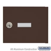 Replacement Door and Lock - Standard A Size - for 4B+ Horizontal Mailbox - with (2) Keys - Bronze