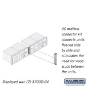 Recessed Mounted 4C Horizontal Mailbox Connector Kit - for 3 Door High Units