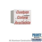 Recessed Mounted 4C Horizontal Mailbox (Includes Master Commercial Locks) - 6 Door High Unit (23 7/8 Inches) - Double Column - 5 MB1 Doors / 1 PL5 - Custom - Rear Loading - Private Access