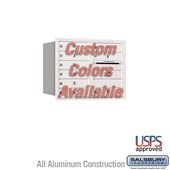 Recessed Mounted 4C Horizontal Mailbox - 6 Door High Unit (23 7/8 Inches) - Double Column - 9 MB1 Doors - Custom Color - Rear Loading - USPS Access