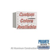 Recessed Mounted 4C Horizontal Mailbox - 6 Door High Unit (23 7/8 Inches) - Double Column - 10 MB1 Doors - Custom Color - Rear Loading - Private Access