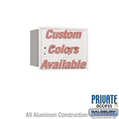 Recessed Mounted 4C Horizontal Mailbox (Includes Master Commercial Locks) - 6 Door High Unit (23 7/8 Inches) - Double Column - Stand-Alone Parcel Locker - 2 PL6's - Custom Color - Rear Loading - Private Access