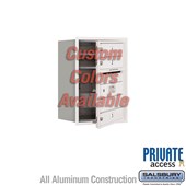 Recessed Mounted 4C Horizontal Mailbox (Includes Master Commercial Locks) - 6 Door High Unit (23 7/8 Inches) - Single Column - 3 MB1 Doors - Custom Color - Front Loading - Private Access
