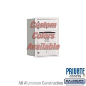 Recessed Mounted 4C Horizontal Mailbox (Includes Master Commercial Locks) - 6 Door High Unit (23 7/8 Inches) - Single Column - 3 MB1 Doors - Custom Color - Rear Loading - Private Access