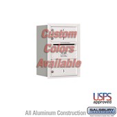 Recessed Mounted 4C Horizontal Mailbox - 6 Door High Unit (23 7/8 Inches) - Single Column - 3 MB1 Doors - Custom Color - Rear Loading - USPS Access