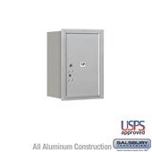 Recessed Mounted 4C Horizontal Mailbox - 6 Door High Unit (23 7/8 Inches) - Single Column - Stand-Alone Parcel Locker - 1 PL6 - Rear Loading - USPS Access