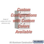 Recessed Mounted 4C Horizontal Mailbox - 6 Door High Unit (23 7/8 Inches) - Single Column - Custom Unit - Custom Color - Rear Loading - USPS Access