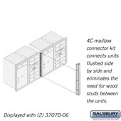 Recessed Mounted 4C Horizontal Mailbox Connector Kit - for 7 Door High Units