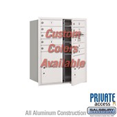 Recessed Mounted 4C Horizontal Mailbox (Includes Master Commercial Locks) - 10 Door High Unit (37 7/8 Inches) - Double Column - 9 MB1 Doors / 1 PL4.5 and 1 PL5 - Custom - Front Loading - Private Access