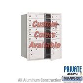 Recessed Mounted 4C Horizontal Mailbox (Includes Master Commercial Locks) - 10 Door High Unit (37 7/8 Inches) - Double Column - 10 MB1 Doors / 1 PL4 and 1 PL4.5 - Custom Color - Front Loading - Private Access